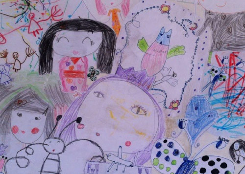 atelier parent-enfant - tableau de dessins