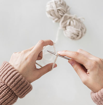 Atelier de corbeille en crochet - zoom du crochet