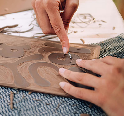 atelier de linogravure - plaque de lino